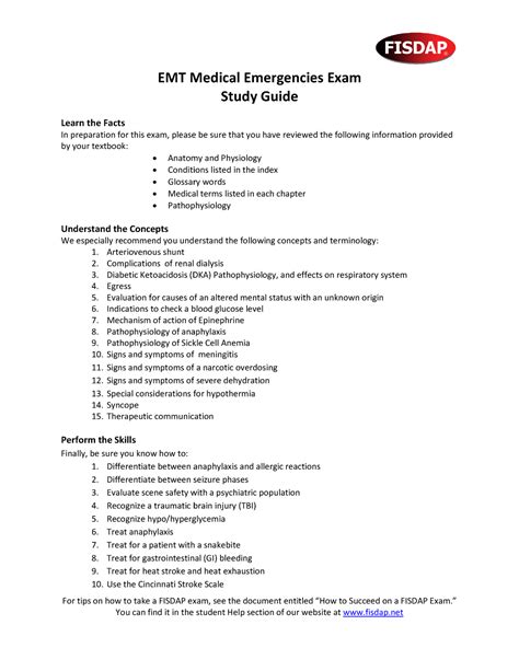 The EMT test is given via a computer and is a Computer Adaptive Test (i. . Fisdap emt medical exam study guide